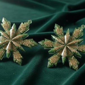 Resin Christmas tree ornament with ashes